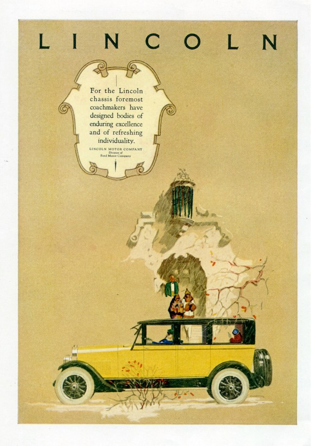 1924 Lincoln Auto Advertising